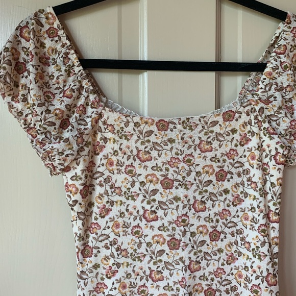 OFF THE SHOULDER DRESS Y2K FLORAL - Picture 5 of 5